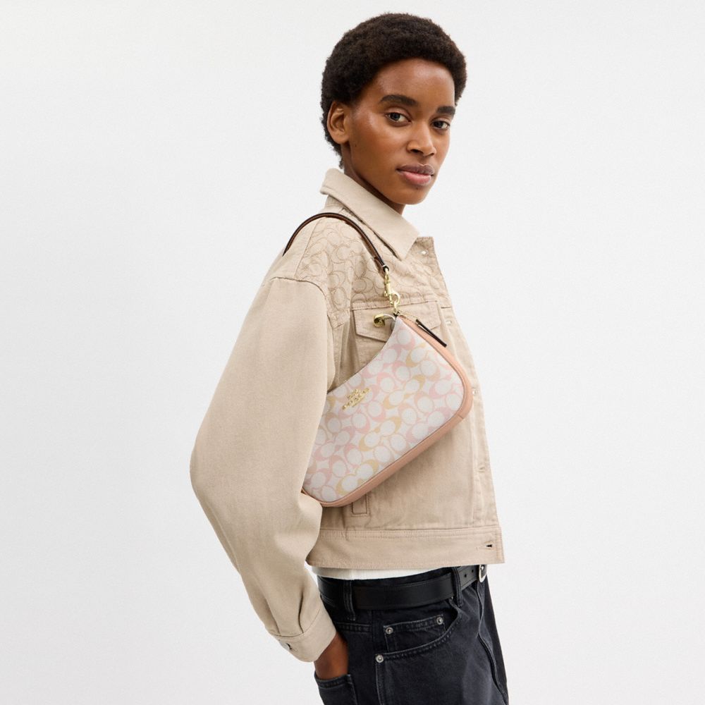 COACH®,Teri Shoulder Bag In Signature Canvas,,Detail View