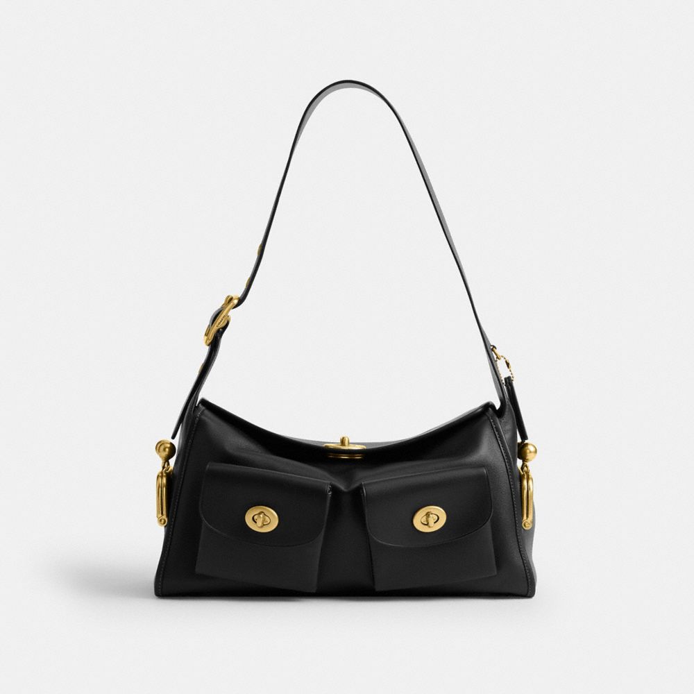 COACH®,Turnlock Haversack Bag,,Front View