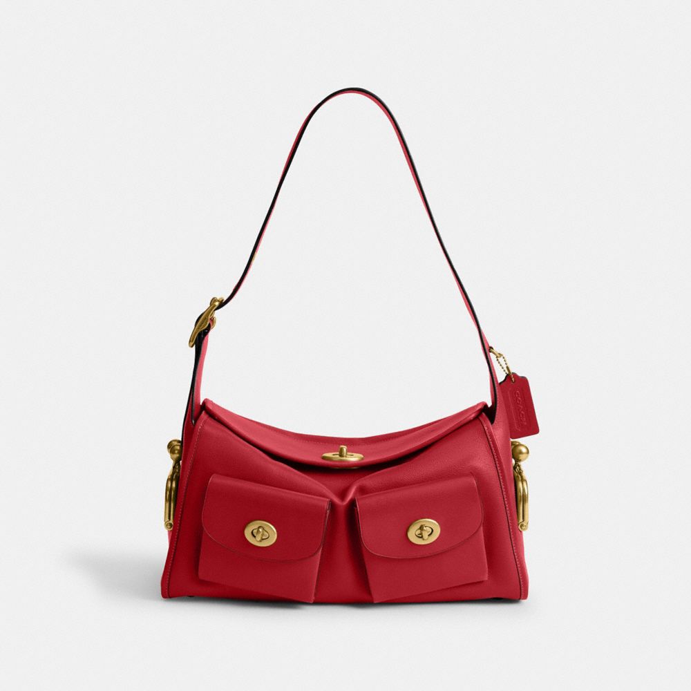 COACH®,Turnlock Haversack Bag,,Front View
