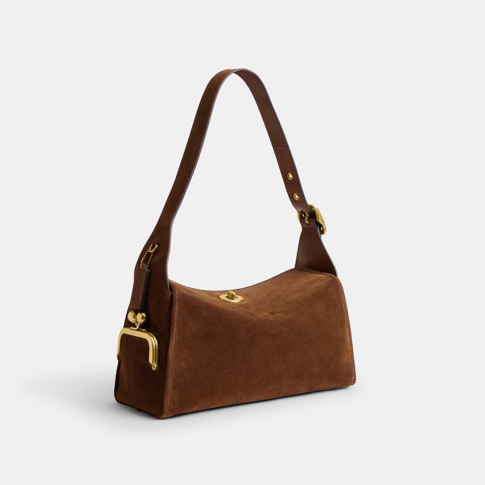 COACH®,Turnlock Haversack Bag,,Angle View