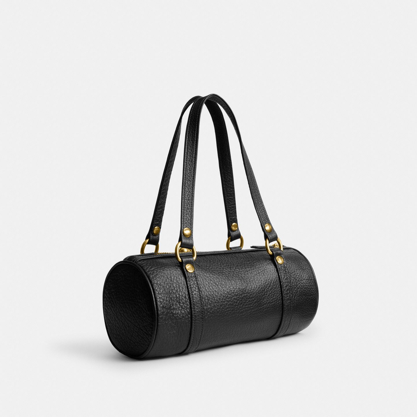 Женская сумка Coach Kisslock Barrel, цвет: Латунный / Чёрный — фото 2