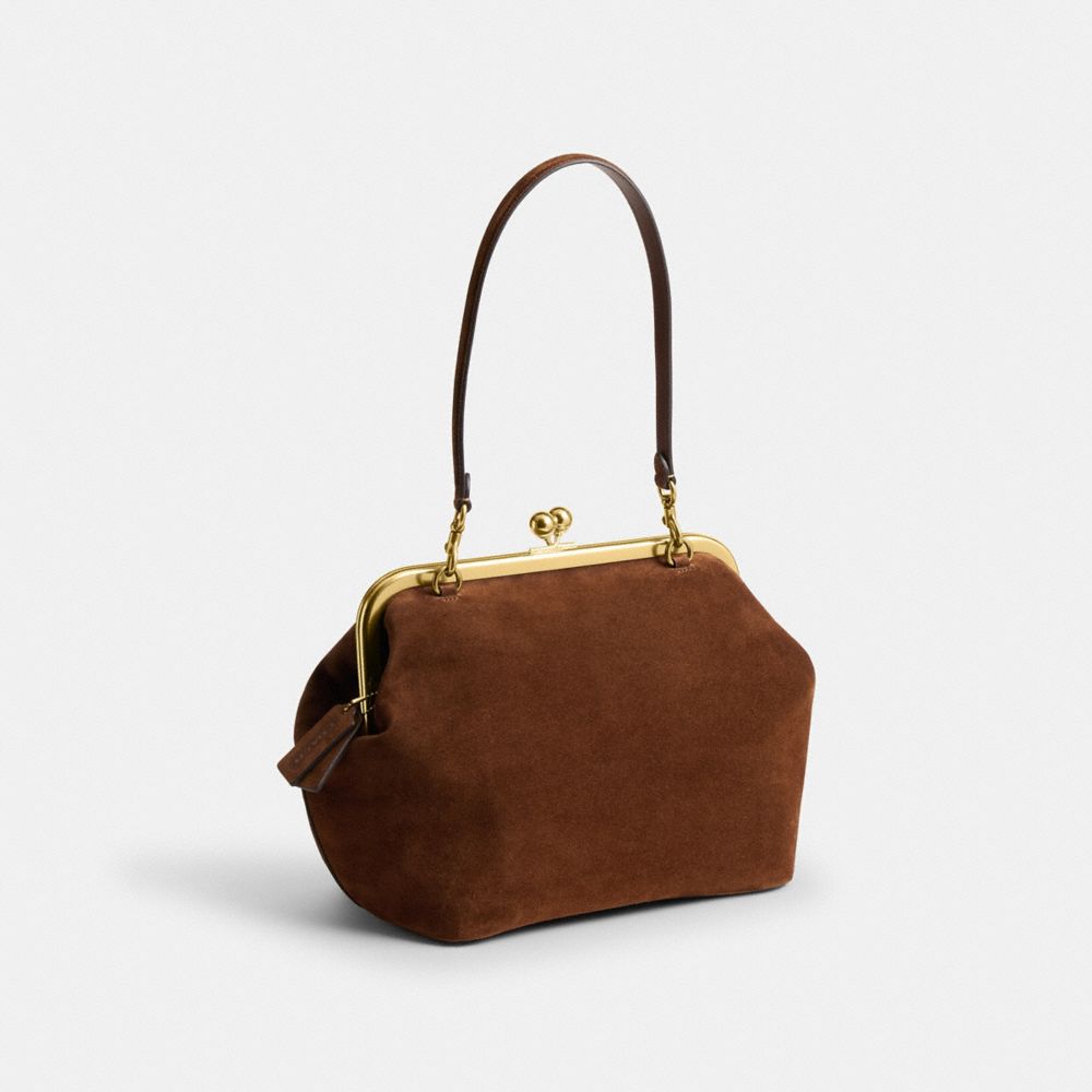 COACH®,Kisslock Frame Bag 27,,Angle View