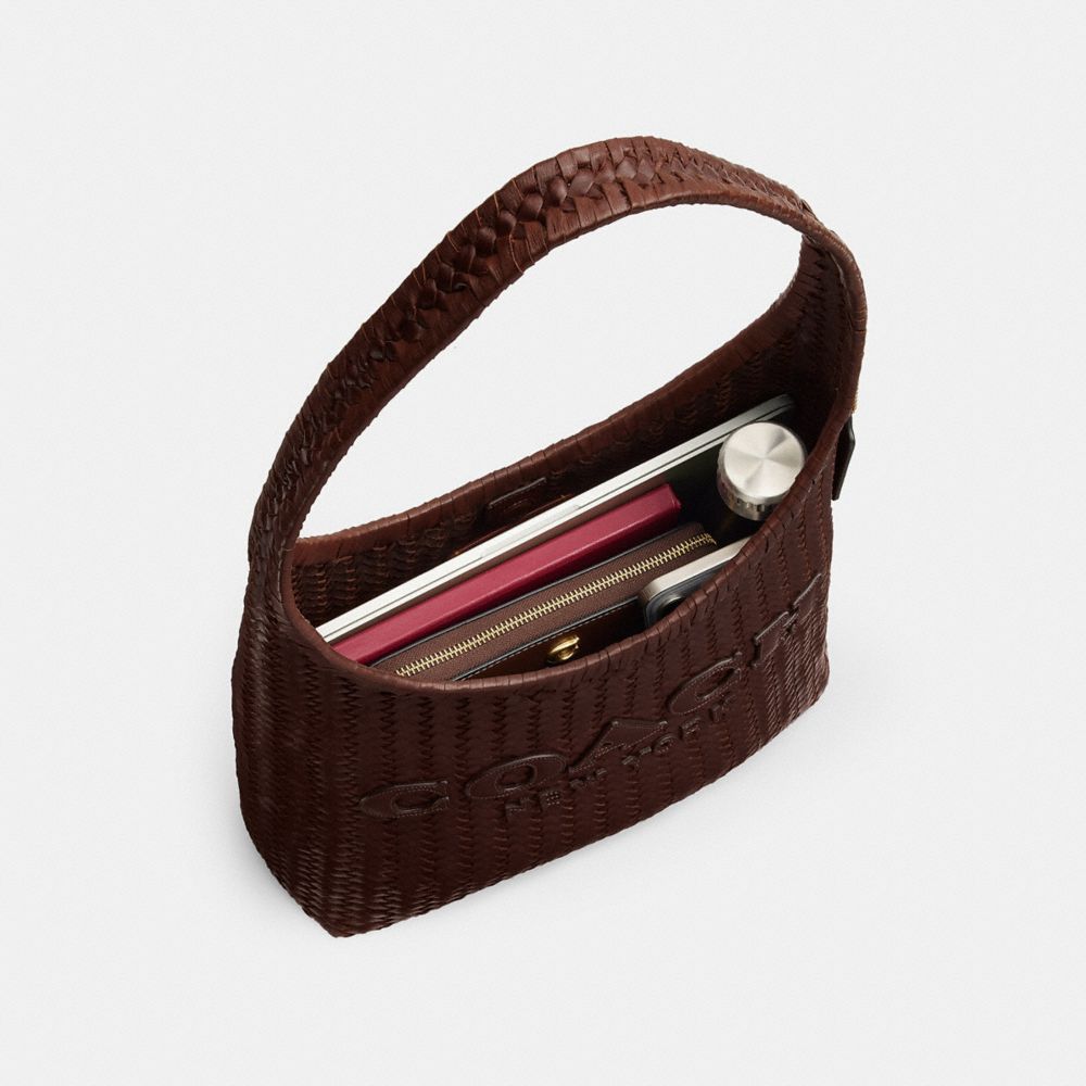 COACH®,Brooklyn Shoulder Bag 34,,Inside View,Top View