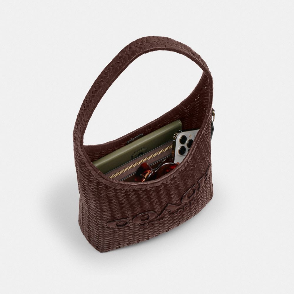 COACH®,Brooklyn Shoulder Bag 28,,Inside View,Top View