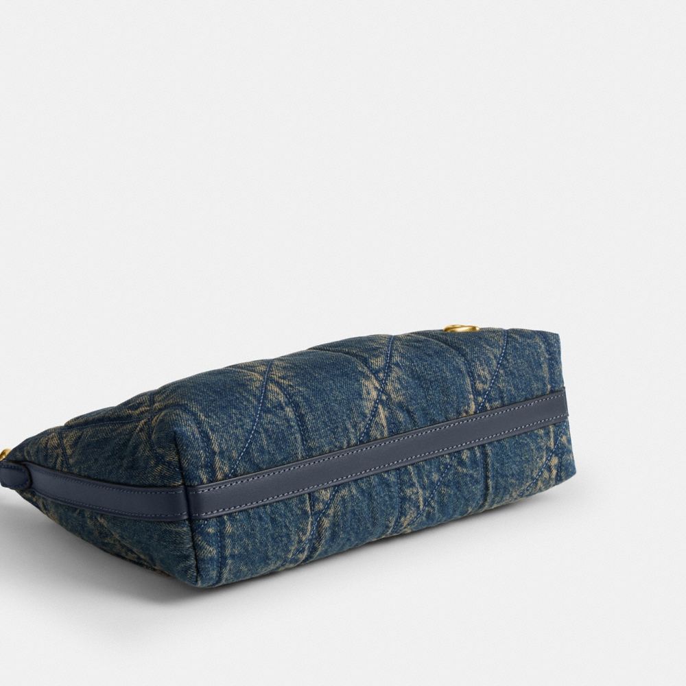 Женские сумки Coach Juliet Shoulder Bag 25 In Regenerative Cotton Denim With Quilting — фото 6