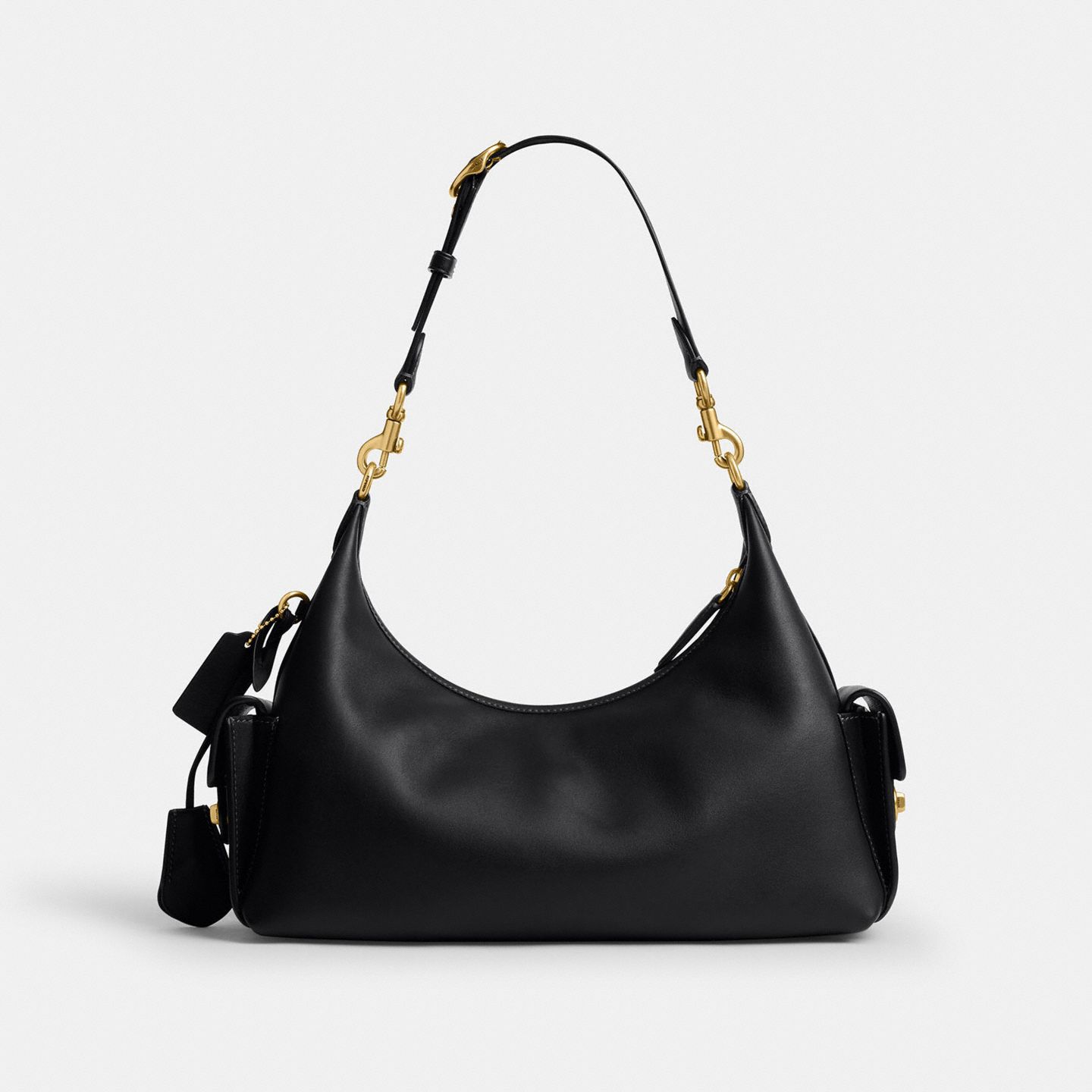 Женская сумка Coach Pocket Juliet Bag 30, цвет: Латунный / Чёрный — фото 2