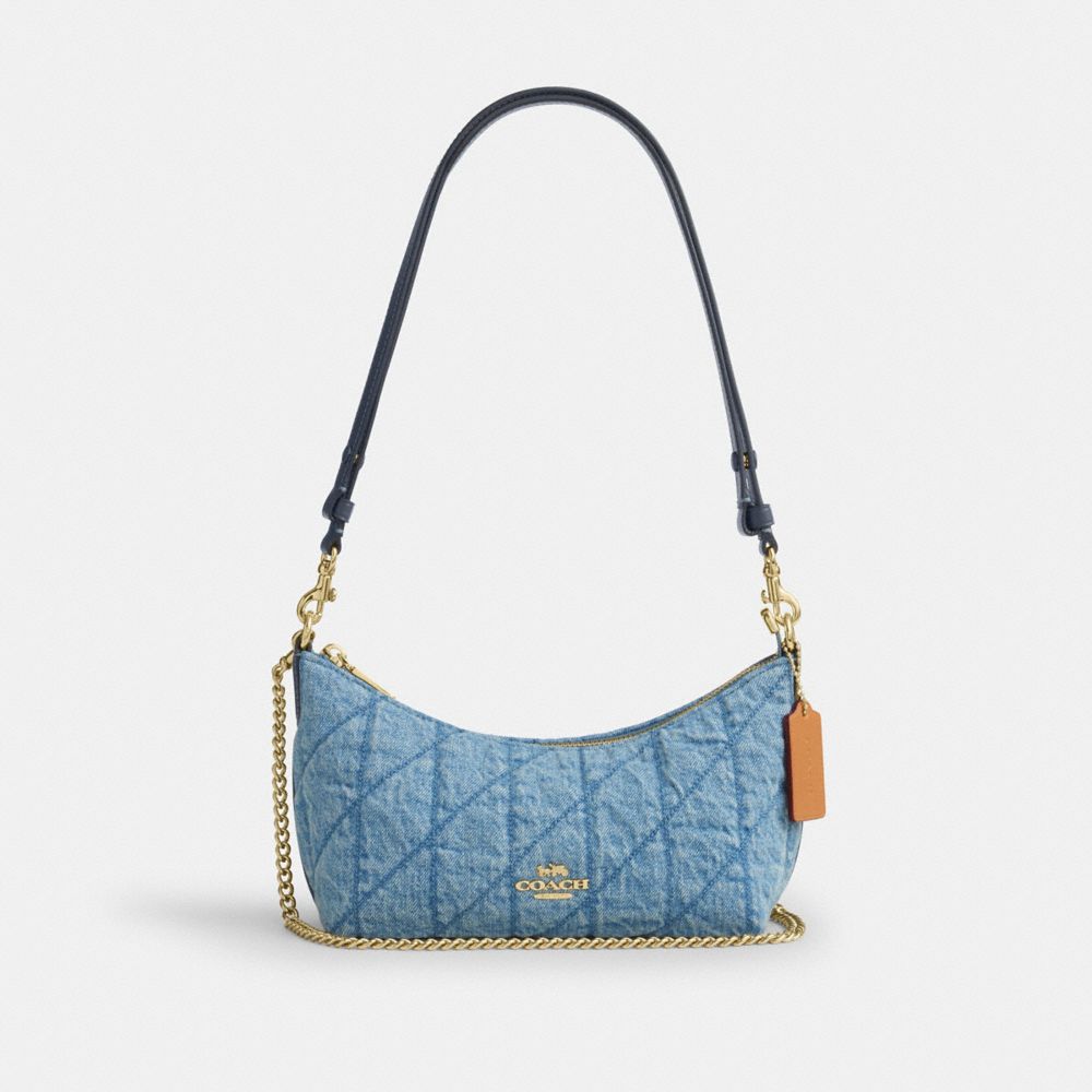 COACH®,Caitlin Shoulder Bag With Quilting,,Front View