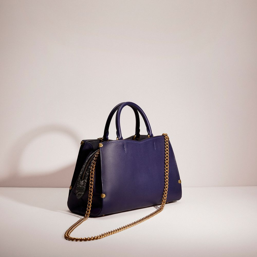 Coach mason carryall 2025 with snakeskin detail