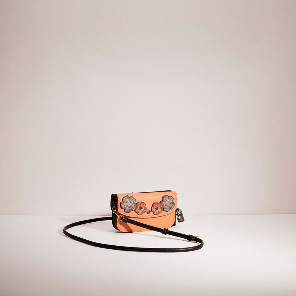 Coach Upcrafted Clutch In Pewter/dark Blush
