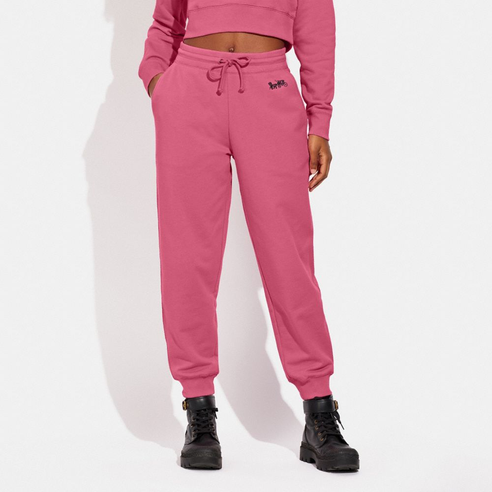 COACH®,Signature Joggers In Organic Cotton,,Scale View