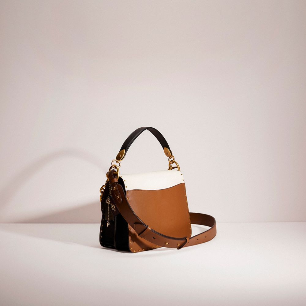 COACH® | Upcrafted Beat Shoulder Bag In Colorblock With Rivets