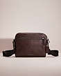 COACH®,RESTORED METROPOLITAN SOFT CAMERA BAG,Refined Pebble Leather,Small,Gunmetal/Oak,Front View