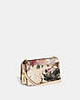 COACH®,COACH X MINT + SERF BANDIT SHOULDER BAG,Leather,Small,Brass/Ivory Multi,Angle View