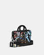 COACH®,COACH X MINT + SERF ROGUE SLIM BRIEF 25,Pebble Leather,Small,Black Multicolor,Angle View