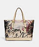 COACH®,COACH X MINT + SERF CARRIAGE TOTE,X-Large,Ivory Multicolor,Front View