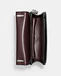 COACH®,COACH X MINT + SERF BANDIT CROSSBODY,Leather,Mini,Silver/Black,Inside View,Top View
