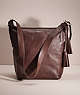 COACH®,RESTORED LEGACY LEATHER DUFFLE,Leather,Large,Silver/Midnight Oak,Front View