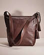 COACH®,RESTORED LEGACY LEATHER DUFFLE,Leather,Large,Silver/Midnight Oak,Front View