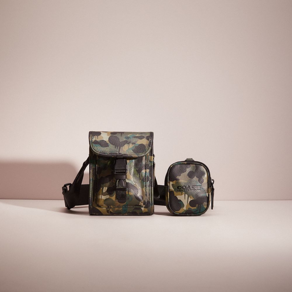 COACH CHARTER CROSSBODY WITH HYBRID POUCH WITH CAMO PRINT –