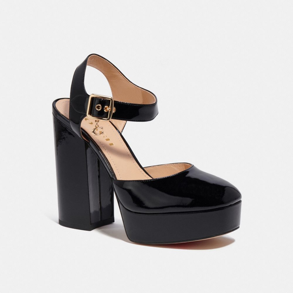 COACH®,ISABELLA PUMP,Black,Front View image number 0