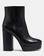 COACH®,IONA BOOTIE,Leather,Black,Angle View