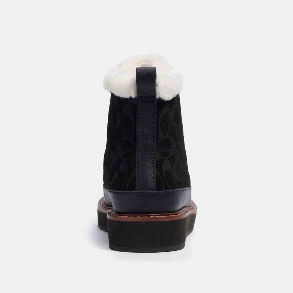 COACH®,IMANI BOOT IN SIGNATURE,Black,Alternate View