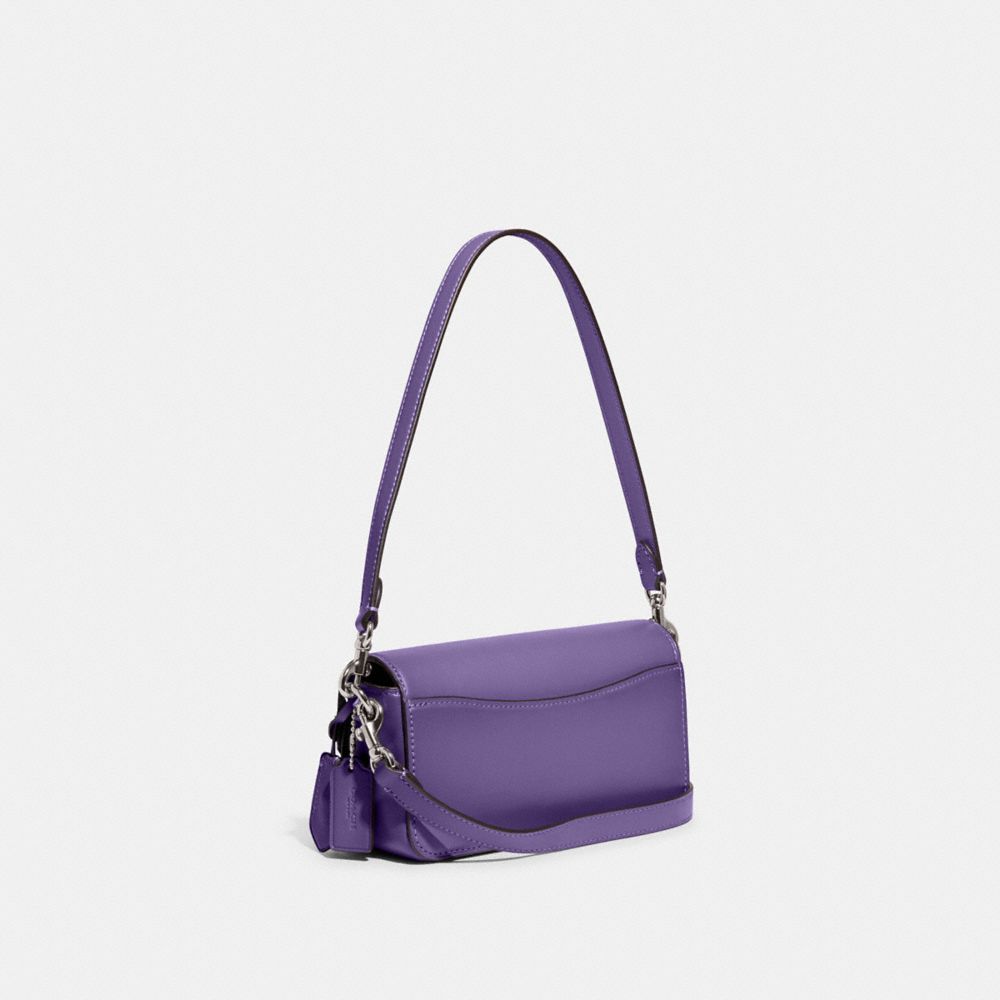 COACH®,Studio Bag 20,Leather,Shoulder Bag,Logo,Metal,Gunmetal,Casual,,Angle View