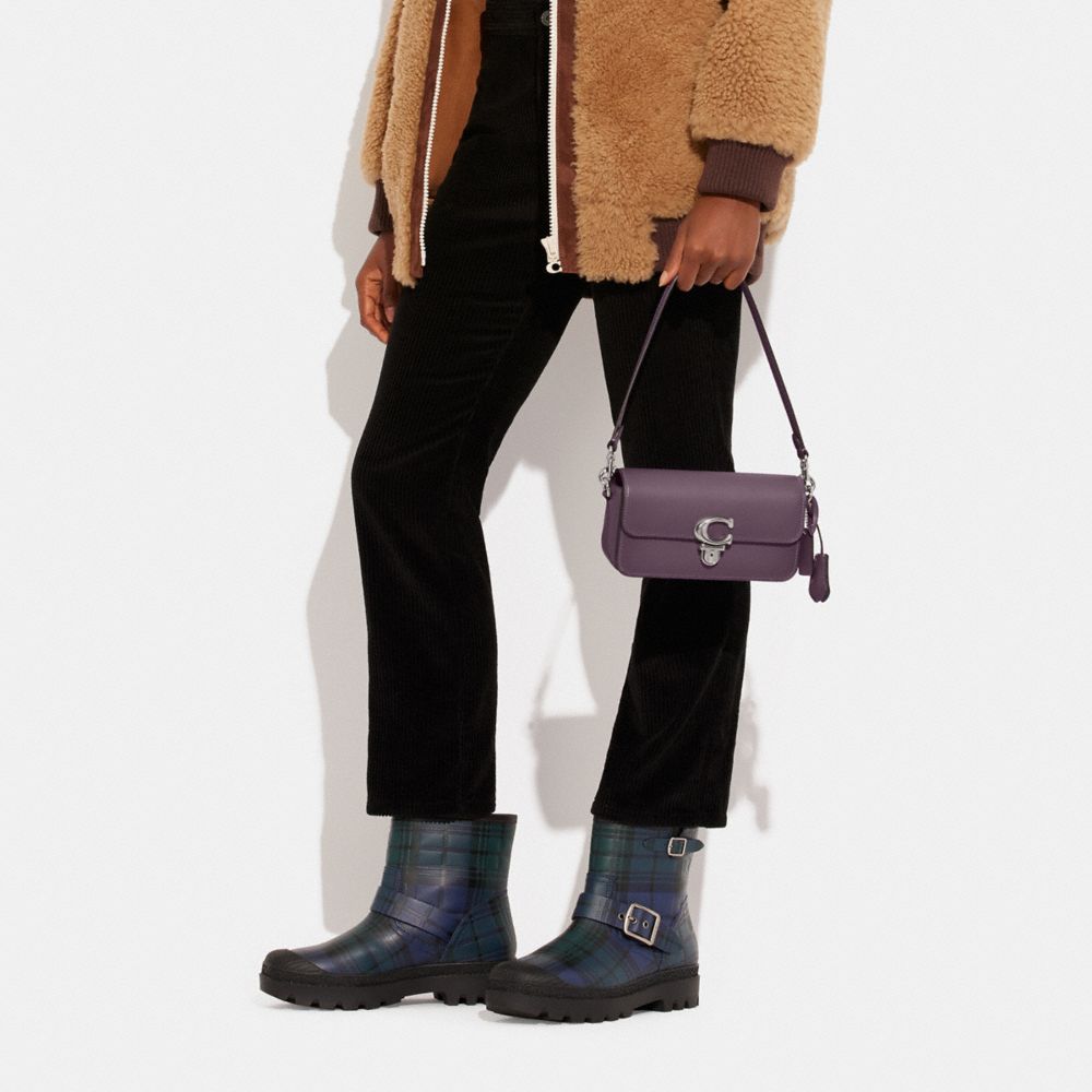 COACH®,Studio Bag 20,Leather,Shoulder Bag,Logo,Metal,Gunmetal,Casual,,Detail View