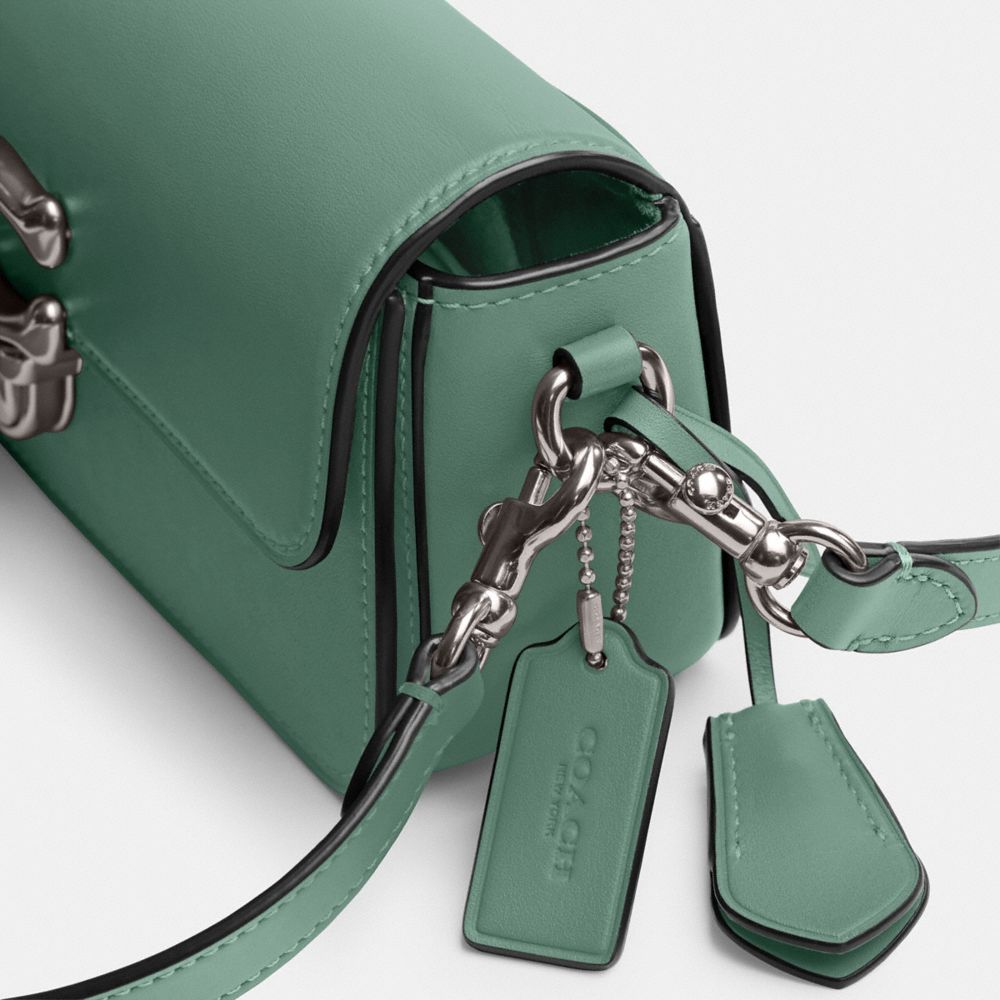 Coach 2024 Green Leather Satchel