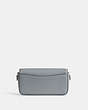 COACH®,STUDIO BAGUETTE BAG,Glovetanned Leather,Mini,Silver/Grey Blue,Back View