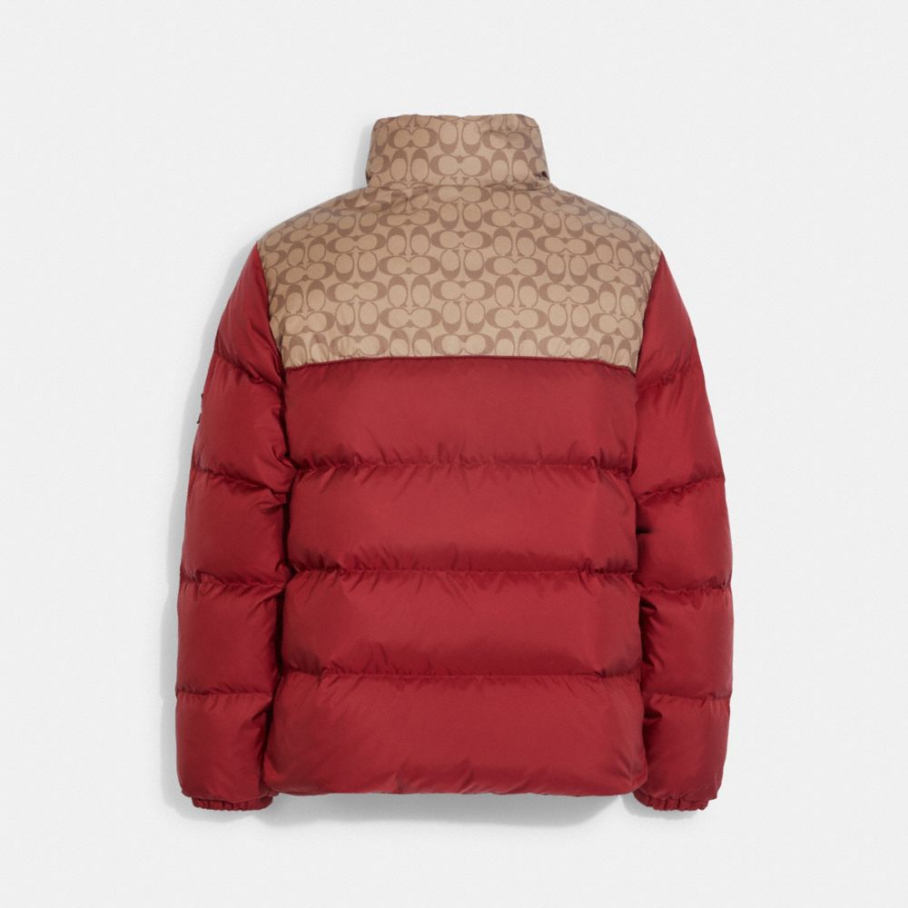 COACH® | Colorblock Signature Puffer Jacket