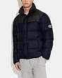COACH®,COLORBLOCK SIGNATURE PUFFER JACKET,Graphite Navy,Scale View