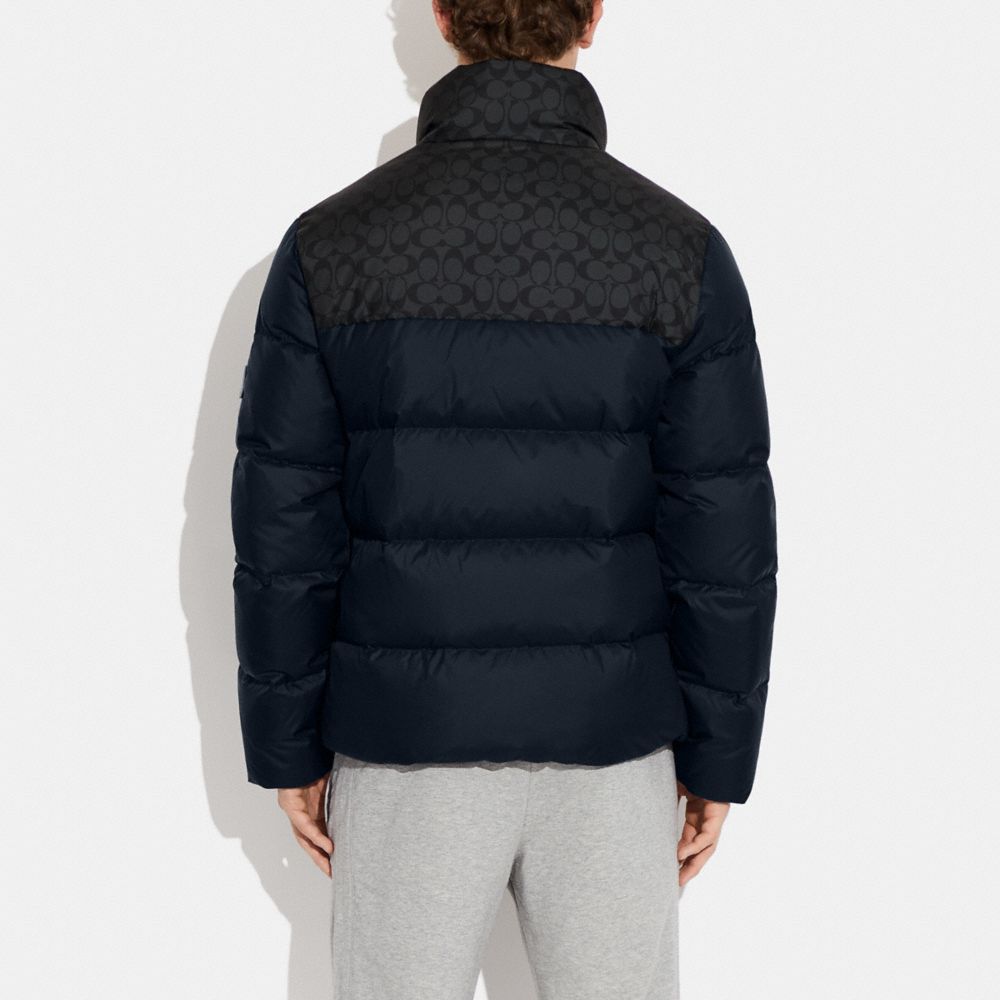 COACH®,Colorblock Signature Puffer Jacket,,Scale View