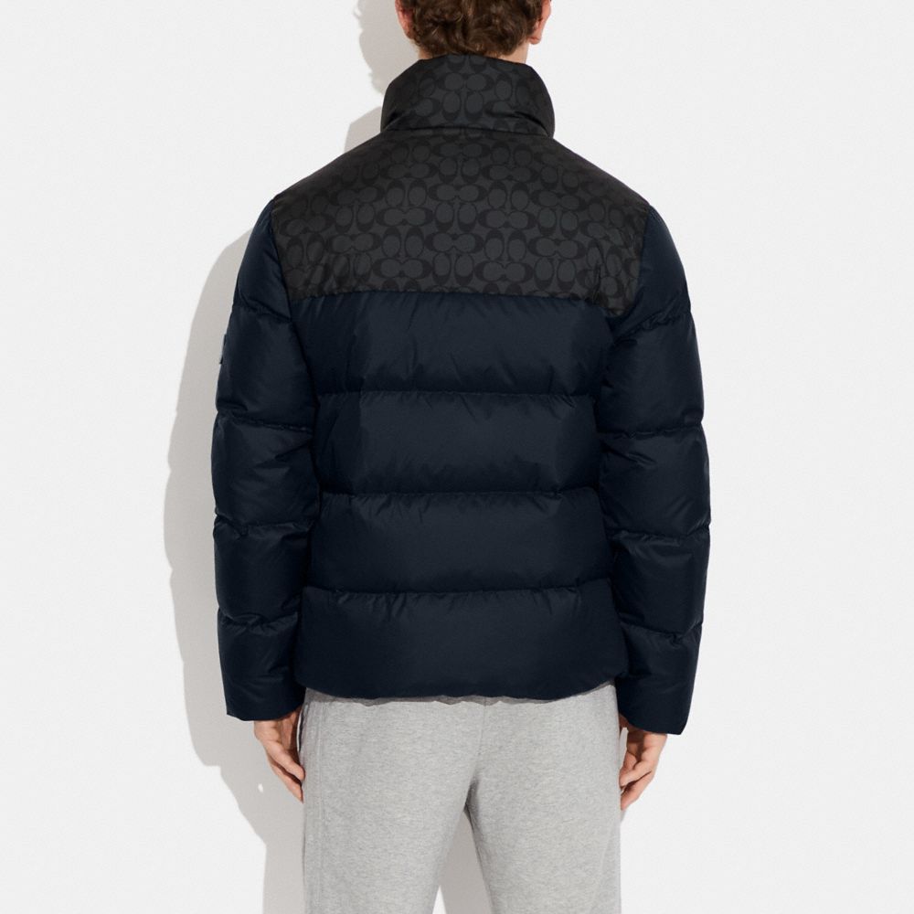 COACH® | Colorblock Signature Puffer Jacket