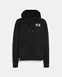 COACH®,GRADIENT SIGNATURE HOODIE,Solid Black,Front View