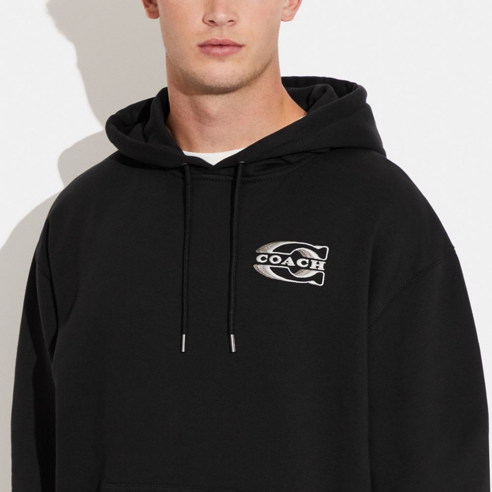 Coach signature zip discount hoodie