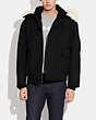 COACH®,SHORT PARKA,Polyester,Black,Scale View