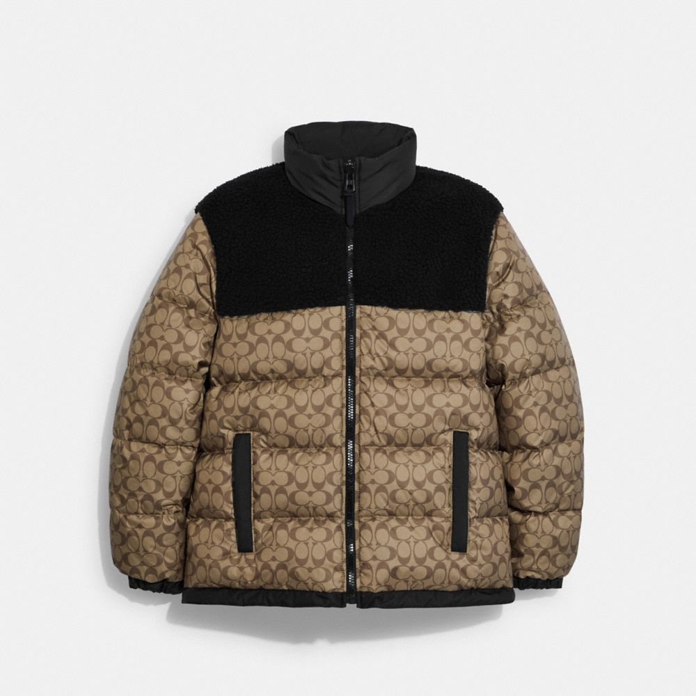 MONOGRAM REVERSIBLE PUFFER JACKET