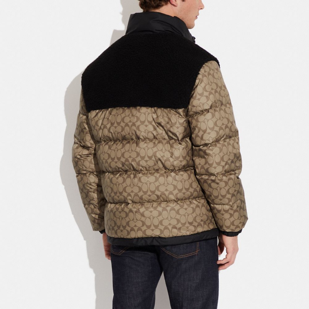 COACH OUTLET®  Signature Sherpa Zip Up Jacket