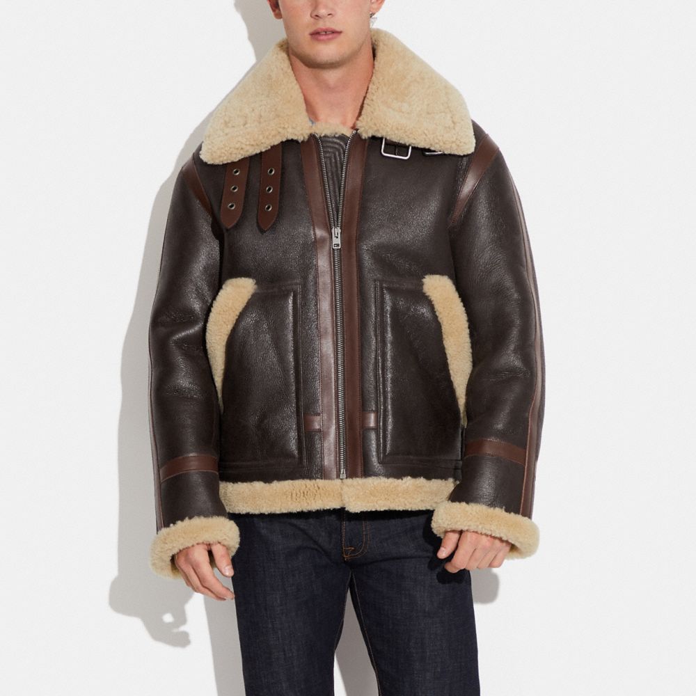 Shearling aviator hot sale