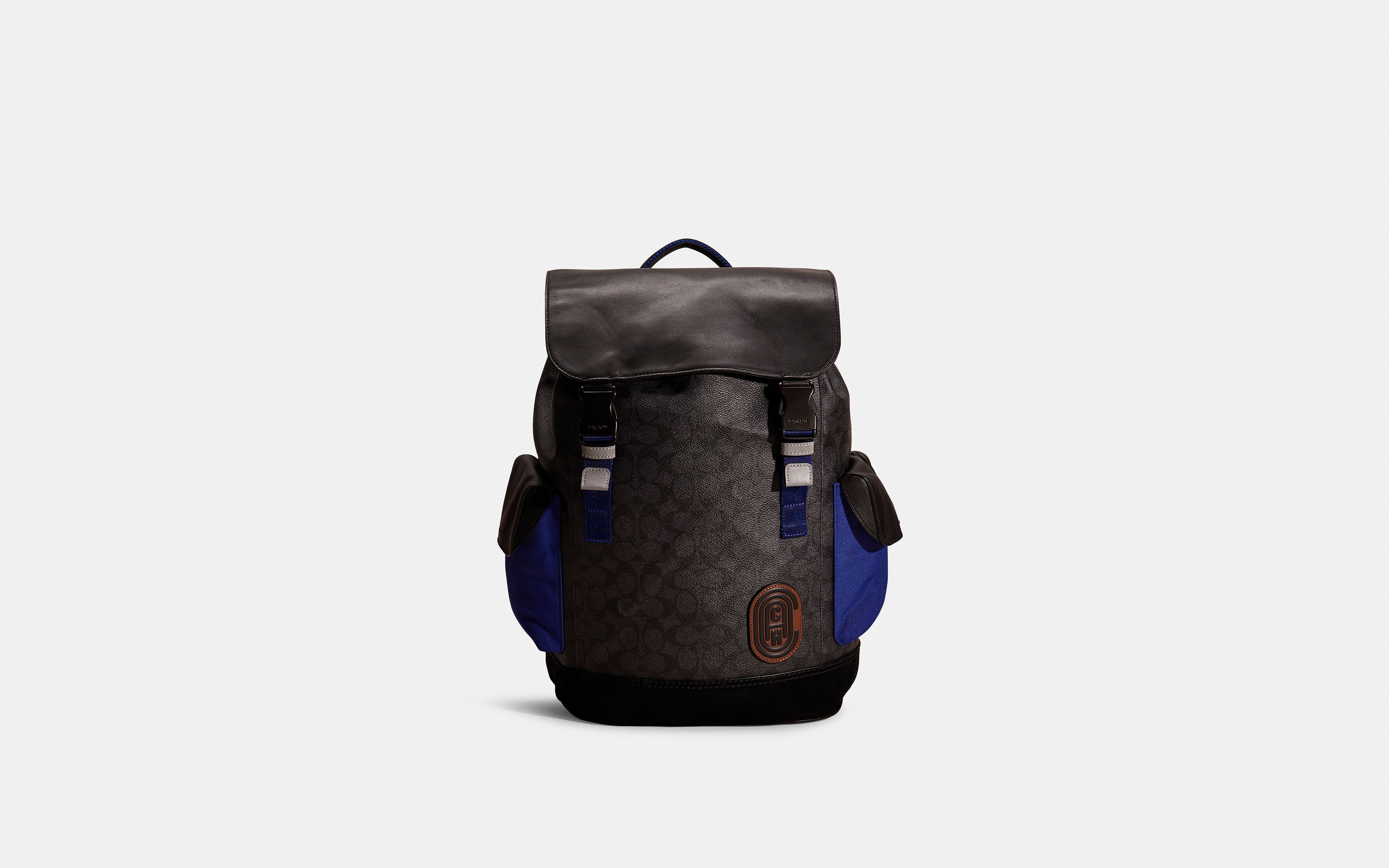 Restored Rivington Backpack In Signature Canvas With Coach Patch