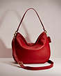 COACH®,RESTORED SOFT TABBY HOBO,Smooth Leather,Large,Brass/Brick Red,Front View