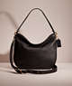 COACH®,RESTORED SOFT TABBY HOBO,Smooth Leather,Large,Brass/Black,Front View