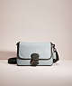COACH®,RESTORED SOFT TABBY SHOULDER BAG IN COLORBLOCK,Smooth Leather,Large,Pewter/Sage Multi,Front View