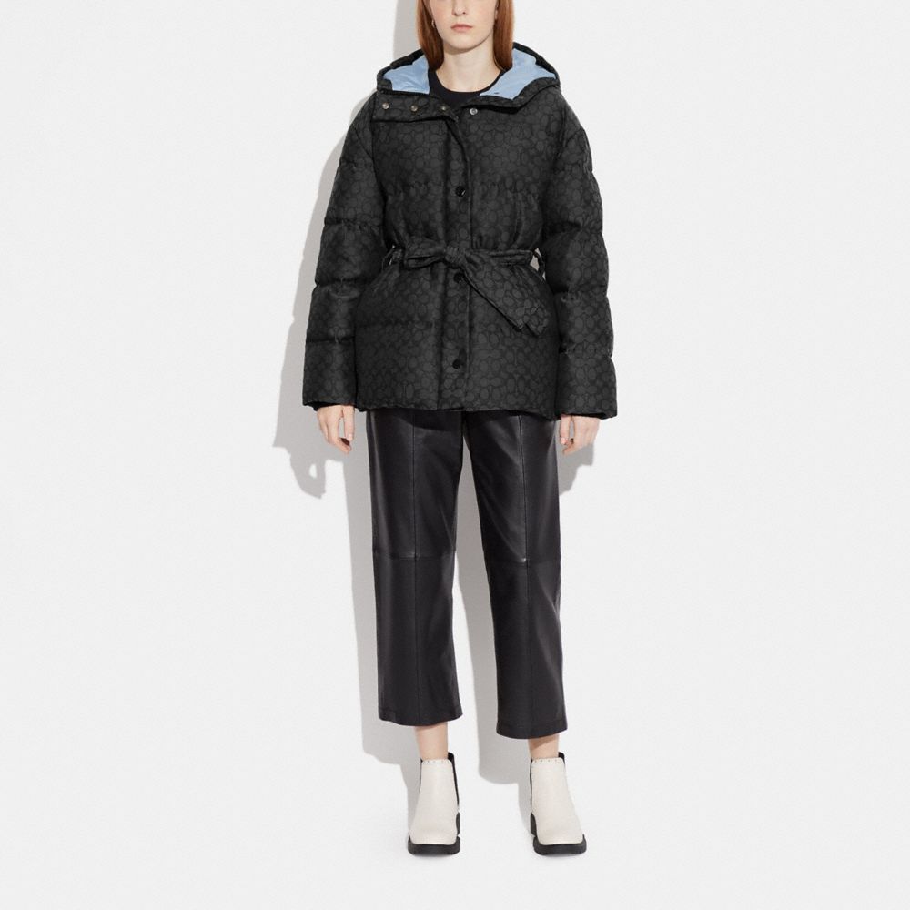 COACH®,Signature Jacquard Down Pillow Jacket,,Scale View