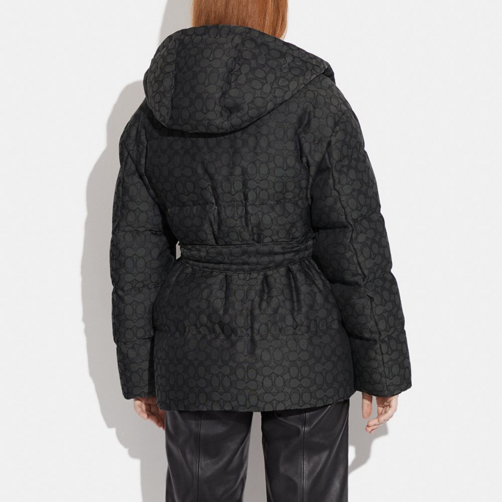 COACH®,Signature Jacquard Down Pillow Jacket,,Scale View