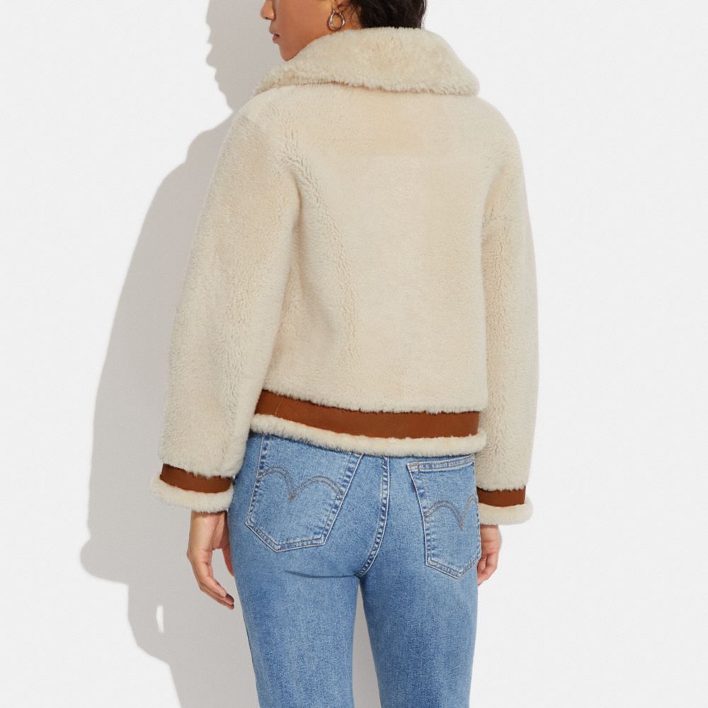 Reversible Short Shearling Jacket