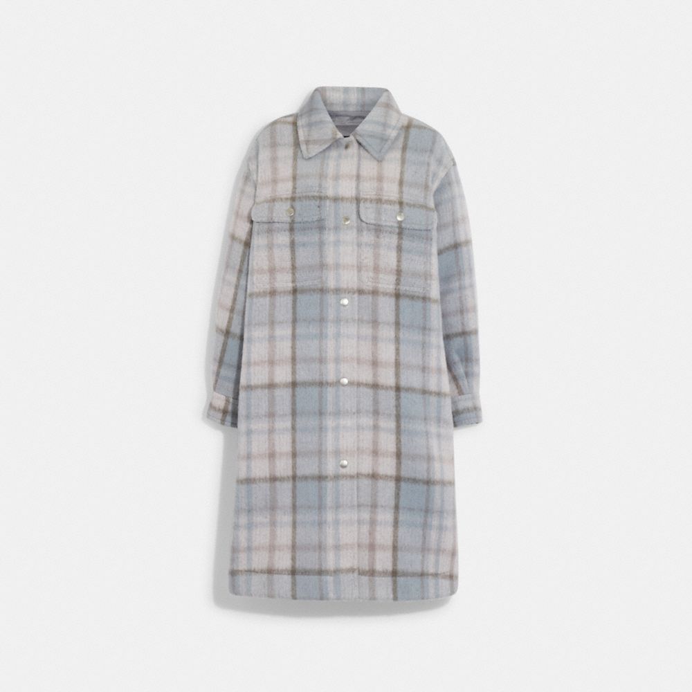 Plaid Long Shacket