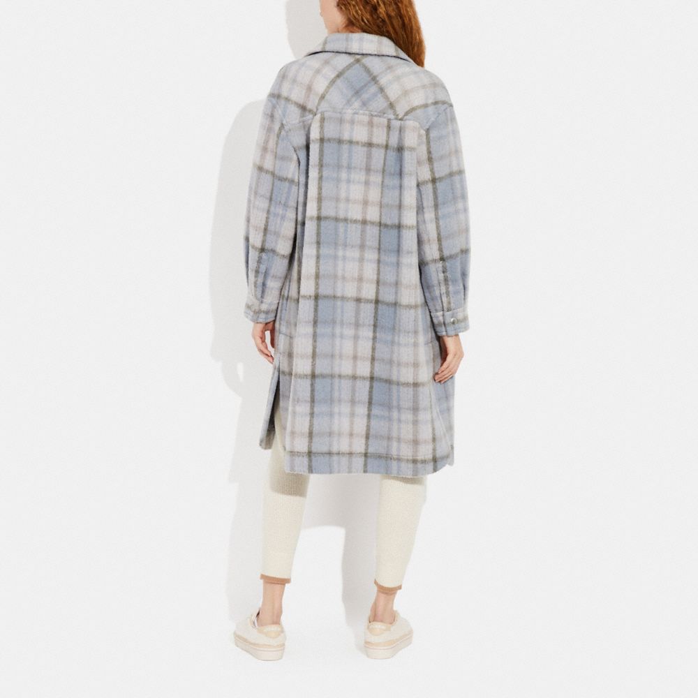 Plaid Long Shacket