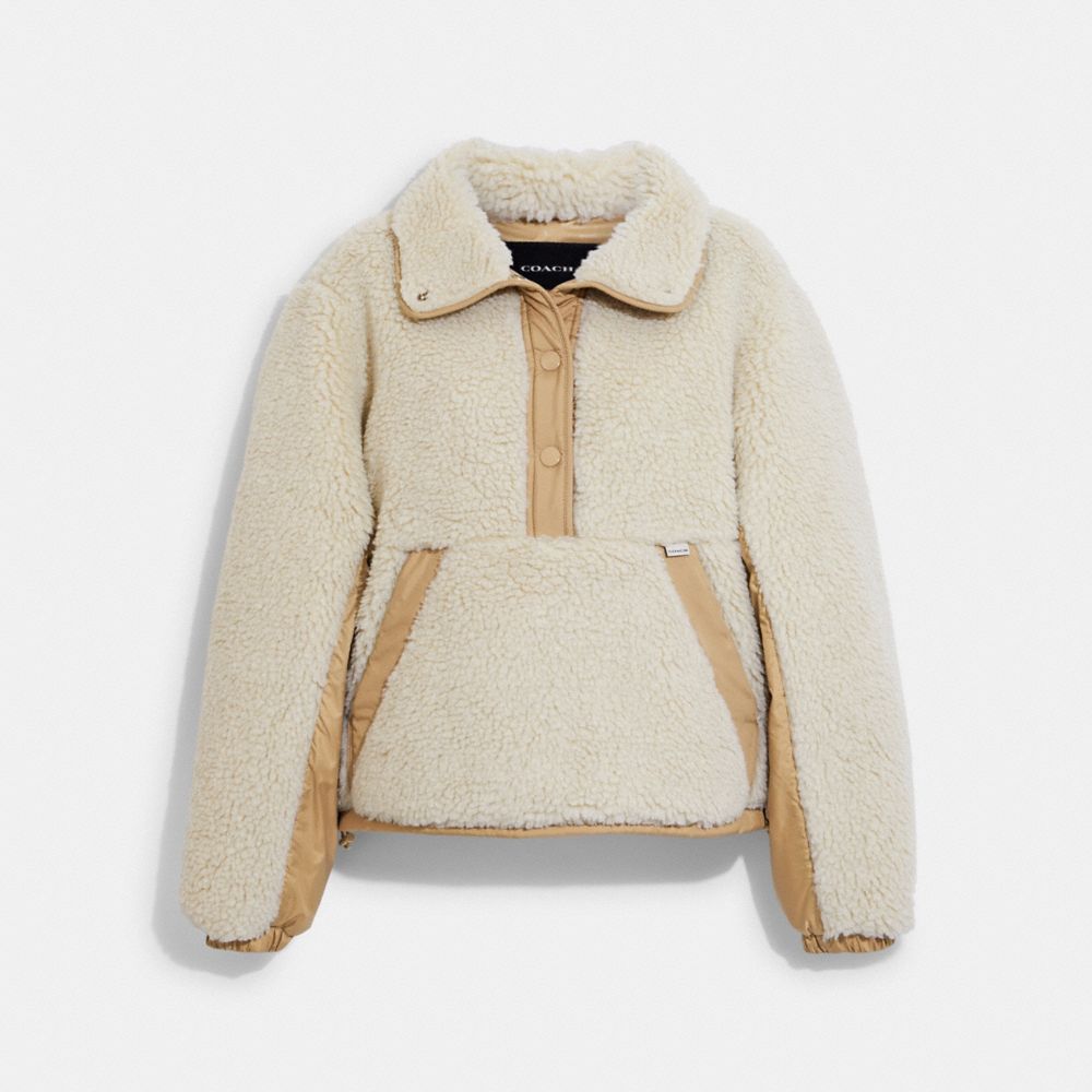 COACH® | Sherpa Pull Over In Recycled Polyester